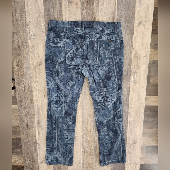 Ralph Lauren LRL Western Jeans Boho Tribal Southwestern Aztec Print Sz 12 - Y2K - Picture 2 of 7